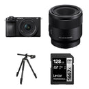 Sony a6700 Mirrorless Camera with 16-50mm and 50mm Lenses and Macro Photography Kit