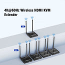Rocstor TrueReach TR22 4K60 Wireless HDMI KVM Extender Kit with 2 Receivers (164')