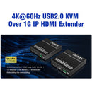 Rocstor TrueReach TR20 4K60 HDMI over Ethernet KVM Extender Kit (394')