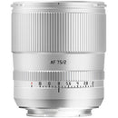 TTArtisan AF 75mm f/2 Lens (Sony E, Silver)