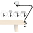 SmallRig Desktop Magic Arm with Crab-Shaped Clamp and Smartphone Clamp