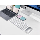 Macally Dual Mode Wireless Keyboard & Mouse Set (Silver)