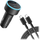 Anker 335 USB-C to Lightning Car Charger (3', 67W)