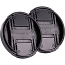 Kase Snap-On Lens Cap (55mm, 2-Pack)