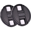 Kase Snap-On Lens Cap (62mm, 2-Pack)