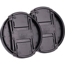 Kase Snap-On Lens Cap (62mm, 2-Pack)