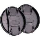 Kase Snap-On Lens Cap (77mm, 2-Pack)