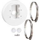 Hanwha Vision SBD-180PMW Pole Mount Base (White)