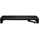 3M MS100B Adjustable Monitor Stand with 4-Port USB Hub (Black)