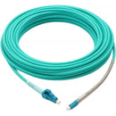 nanoFIBER Uniboot LC to Uniboot LC Simplex Multi Mode OM4 3.0mm Plenum Fiber I/O Patch Cord (Aqua, 82')