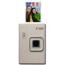FUJIFILM instax mini LiPlay+ Hybrid Instant Camera with Basic Kit (Sand Beige, 10 Exposures)