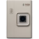 FUJIFILM instax mini LiPlay+ Hybrid Instant Camera with Basic Kit (Sand Beige, 10 Exposures)