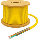 nanoFIBER 24-Strand Composite Stainless Steel Armored I/O Water Blocking OFCP Plenum Fiber (500')