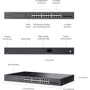 TP-Link Omada SG2428LP 24-Port Gigabit PoE+ Compliant Managed Network Switch