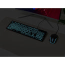 X9 Performance Large Print 7 Color Backlit USB Keyboard and Mouse Combo for PC