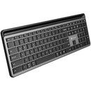 X9 Performance Full-Size Rechargeable Backlit Keyboard with Tablet & Phone Holder (Gray)