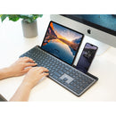 X9 Performance Full-Size Rechargeable Backlit Keyboard with Tablet & Phone Holder (Gray)