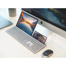 X9 Performance Full-Size Rechargeable Backlit Keyboard with Tablet & Phone Holder (Silver)