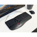 X9 Performance Backlit RF Wireless Ergonomic Keyboard with Trackball for PC
