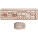 X9 Performance 110-Key RF Wireless Colorful Keyboard and Mouse Combo for PC (Brown)