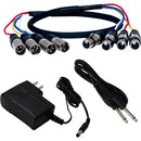 VocoPro UTD-QUAD-ACAPELLA 4-Channel Wireless System with 4 Black Handheld Microphones (500 MHz)