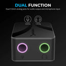 Sabrent USB-C to Dual 3.5mm Audio Adapter