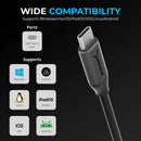 Sabrent USB-C to Dual 3.5mm Audio Adapter