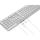 Macally Wired Backlit Keyboard with USB Hub for Mac