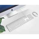 Macally Wired Backlit Keyboard with USB Hub for Mac