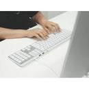 Macally Wired Backlit Keyboard with USB Hub for Mac