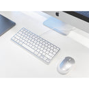 Macally Compact Wired Keyboard with USB-A and USB-C Hub (Aluminum)