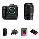 Nikon Z9 Mirrorless Camera with 28-75mm f/2.8 and 70-180mm f/2.8 Lenses and Basic Bundle
