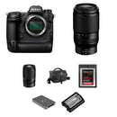 Nikon Z9 Mirrorless Camera with 28-75mm f/2.8 and 70-180mm f/2.8 Lenses and Essentials+ Kit