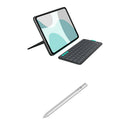 Logitech Flip Folio for 11" iPad Air or Pro and Crayon Digital Pencil Bundle