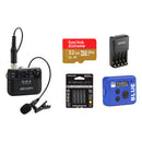 Zoom F2 Ultracompact Bluetooth-Enabled Field Recorder with Lavalier Microphone and Timecode Kit
