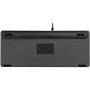 Macally Compact Wired Keyboard with USB-A and USB-C Hub (Space Gray)