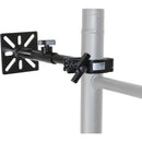 ProX LED Panel Wall Mounting Plate to 2" Extension Pole Truss Clamp (10 to 13", Black)