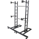 ProX LED Panel Wall Mounting Plate to 2" Extension Pole Truss Clamp (10 to 13", Black)