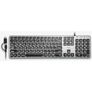 Macally Wired Large-Print Backlit Keyboard for Mac (Space Gray)