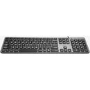 Macally Wired Large-Print Backlit Keyboard for Mac (Space Gray)