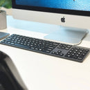 Macally Wired Large-Print Backlit Keyboard for Mac (Space Gray)