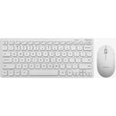 Macally Compact Wireless RF Keyboard and Mouse Combo for Windows (White)