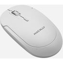 Macally Compact Wireless RF Keyboard and Mouse Combo for Windows (White)
