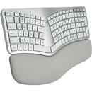 Macally Wireless Ergonomic Keyboard with Wrist Rest for Mac (Aluminum)