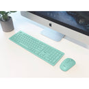 Macally Wireless Bluetooth Keyboard and Mouse Combo for Mac (Light Green)