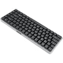 Macally 84-Key Bluetooth Wireless Keyboard with Clear Bottom for Mac (Space Gray)