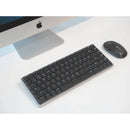 Macally 84-Key Bluetooth Wireless Keyboard with Clear Bottom for Mac (Space Gray)