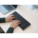 Macally 84-Key Bluetooth Wireless Keyboard with Clear Bottom for Mac (Space Gray)