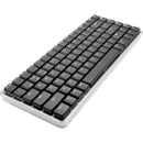 Macally 84-Key Bluetooth Wireless Keyboard with Clear Bottom for Mac (Space Gray)