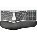 Macally Wired USB Backlit Ergonomic Keyboard for Mac